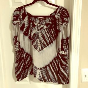 Fab’rik off the shoulder tie dye top
